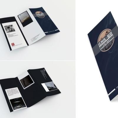 China Manual printing color product education flyer color page customization brochure customization tie and fold for sale