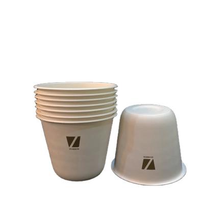 China Plant Fiber Disposable Materials Cups 80z Eco Friendly Biodegradable Fiber Coffee Cups for sale