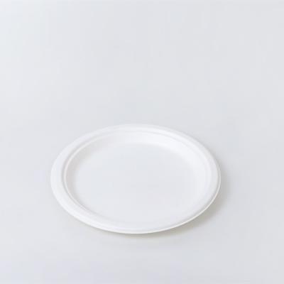 China Factory direct sales disposable 9 inch round dish bagasse tableware paper plate eco-friendly disposable dish for sale