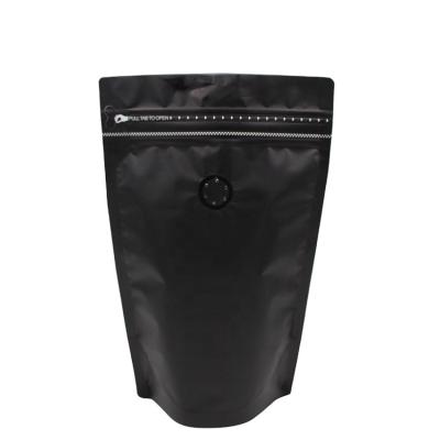 China High Quality Coffee Coffee Packaging Flat Bottom 4oz 120g Stand Up Pouch With Zipper And Valve for sale