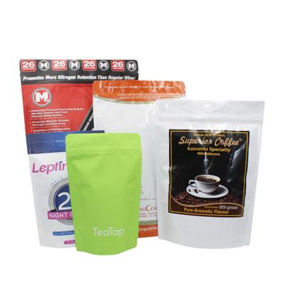 China New Coffee Design Custom Printed Reusable Eco Friendly Empty Plastic Stand Pouch Compostable Coffee Bags for sale