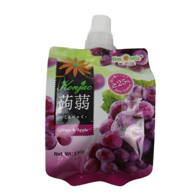 China Custom Printing Moisture Proof Mini Food Liquid Water Packaging Holder Eco-Friendly Plastic Empty Pouch With Spout for sale