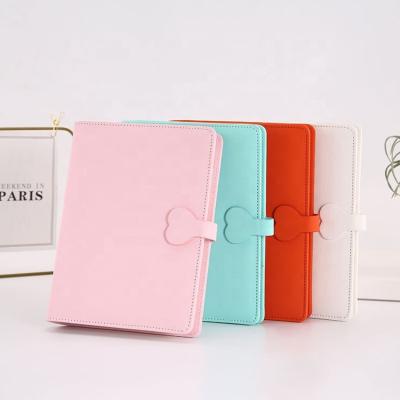 China Custom Pink PU Leather Budget Binding Hardcover Monthly Planner with Cash Envelopes for sale