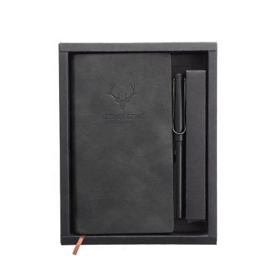 China Wholesale Hardcover Book PU Leather Gift Notebook Set for sale