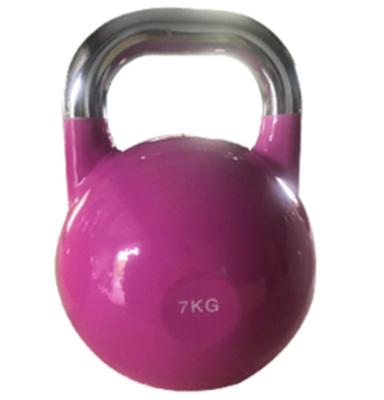 China Pulverice el peso revestido de Kettlebell del arrabio para el entrenamiento completo del cuerpo y la fuerza que entrena a diversos colores en venta