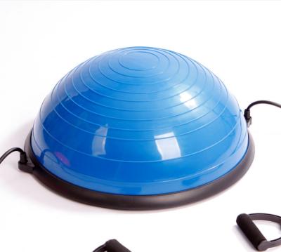 China Balance half Ball, Yoga Exercise Ball with Resistance Bands and Foot Pump for Yoga Fitness Home Gym Workout à venda