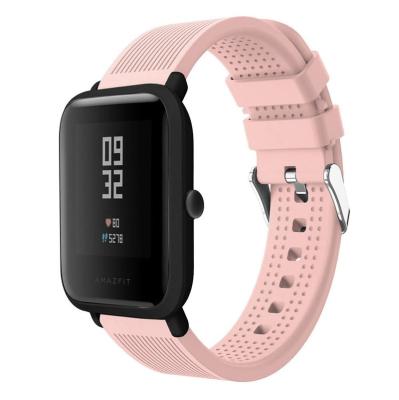 China Sport Soft Bands Sports Men Women Accessories Huami Amazfit Bip Watch Band Soft Silicone Wristband Strap Replacement for sale