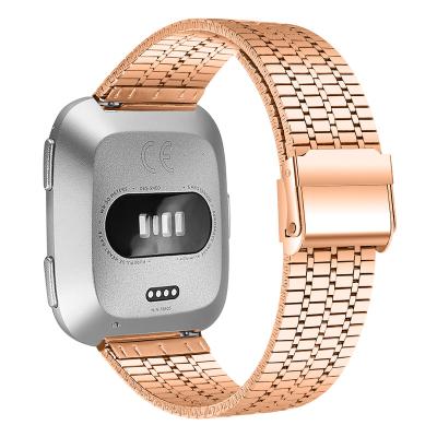 China Fashion. OULUCCI Sport Stainless Steel Strap For Fitbit Versa Band Wrist Strap For Fitbit Versa Strap Accessories for sale