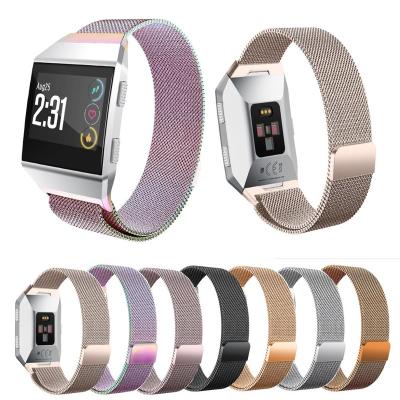 China OULUCCI Mesh Loop Band Strap For Ionic Band Mesh Loop Stainless Steel Magnetic Replacement Accessories Sport Accessory For Fitbit Ionic for sale