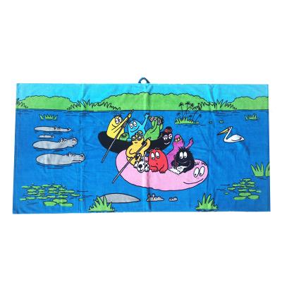 China Sustainable Cotton Beach Towel Custom Print Design High Quality High Quality Bath Towel for sale