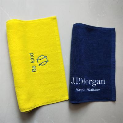 China Custom compressed cotton logo hand towel promotion gift towel for bank for sale