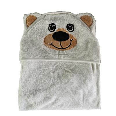 China QUICK DRY Organic Bamboo Hooded Baby Towels With Ears Towel Hoodie Newborns Shower Gift for sale