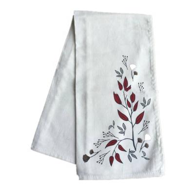 China Wholesale Compressed Made Linen Cotton Tea Towels Low Price With Customized Design for sale