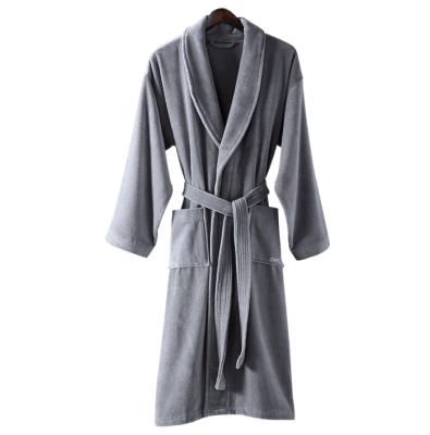 China QUICK DRY Towels Luxury Unisex 100% Combed Cotton Bathrobe for sale