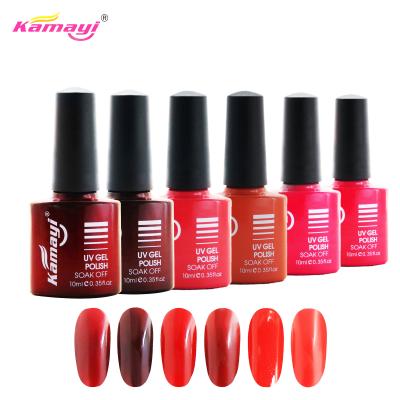 China gel UV da cor vermelha do salão de beleza do gel 8ml polonês à venda