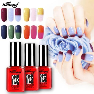 China Verniz para as unhas UV UV do gel da cor 12ml da mudança de temperatura do diodo emissor de luz para o salão de beleza do prego à venda