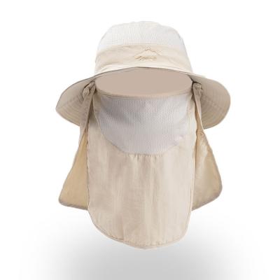 China Breathable Polyester Fiber Sunshade Outdoor Fishing Quick Dry Fisherman's Hat Sunscreen Sunscreen Hat for sale