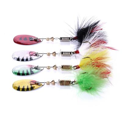 China Metal Spoon Head Skirt + 5.5g Lead Skirts Baits Fishing Lures Buzzbait Bait Spinner Spoon Lure Buzz Fresh Fishing Groundbaits for sale