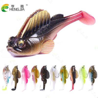 China ABS Plastic Low MOQ 7cm 14g Jumping Fish Lures Soft Bait 10 Color Lead Jig Head Fishing Lures For Bass for sale