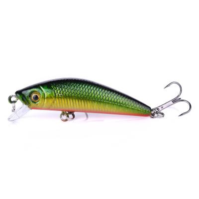 China ABS plastic luya fishing lures 8 color 7cm minnow 8.1g ABS plastic hard vib bait bait for sale