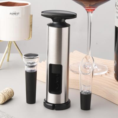 China 2023 Durable Wholesale Wine Bottle Pourer Stopper Accessories Luxury Kit Wine Opener Gift Set for sale