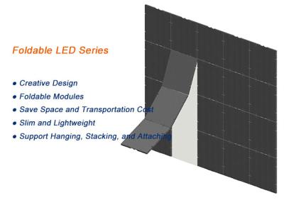 China Faltbares ultra-dünnes leichtes P7.8 führte Anzeige mit nationstar LED zu verkaufen