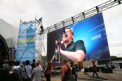 China LED-Videoplatte Miet-LED zeigt Medien für großen Stadiums-Hintergrund an zu verkaufen