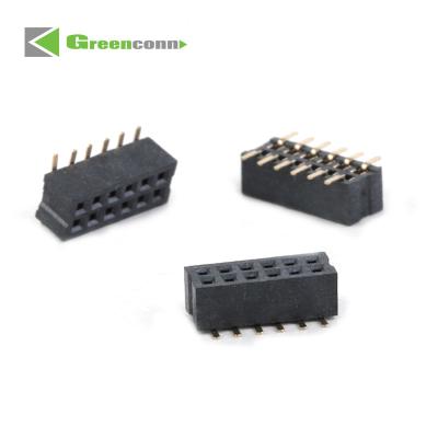 China Industrial PCB Socket Female Header 1.00mm Pitch Double Rows SMT Type   manufacturer different types of electrical connectors for sale