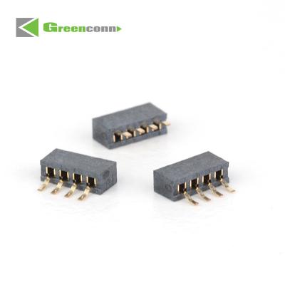 China Industrial PCB Socket Female Header 1.00mm Pitch Single Row SMT Type   manufacturer different types of electrical connectors for sale