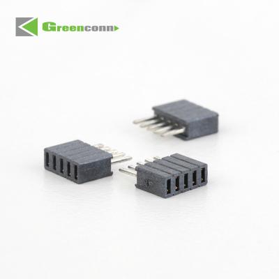 China Industrial PCB Socket Female Header 1.27mm Pitch Single Row dip Type   manufacturer different types of electrical connectors for sale