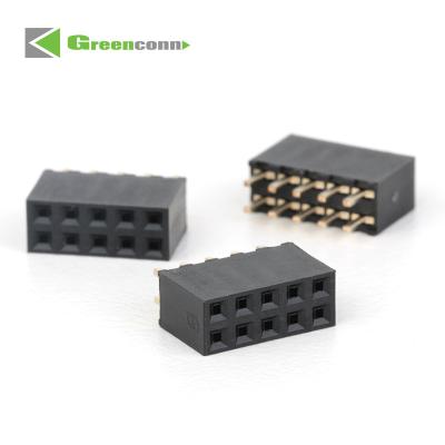 China Industrial PCB Socket Female Header 2.00 mm Pitch Double Rows dip Type   manufacturer different types of electrical PCB connectors for sale