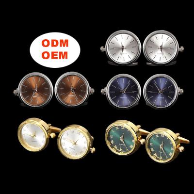 China Watch Stainless Steel ODM/OEM Latest Style Luxury Cufflinks Stainless Steel Cufflinks For Mens Cufflinks for sale