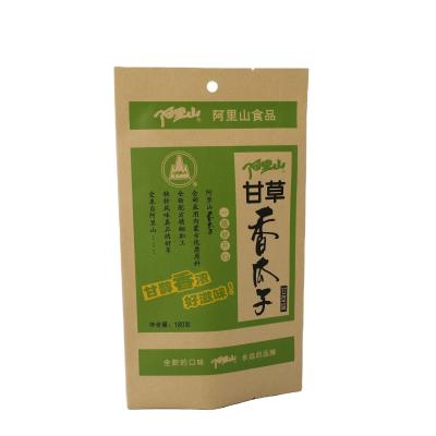 China BIODEGRADABLE recyclable BIODEGRADABLE kraft paper with aluminum layer inside stand custom pouches clean design packaging bag for sale