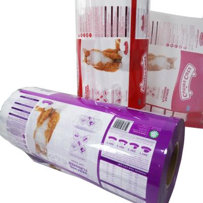 China Safety Manufacturer Laminated Plastic PET/VMPET/PE Film Cat/Dog/Pet Wrapping Plastic Sheet Roll for sale