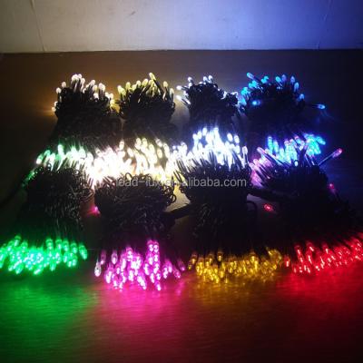 China Indoor Outdoor Rain PVC Waterproof Black Cable LED String Light for sale