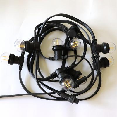 China Luxury Warm White LED E27 Festoon Bulb Garden Decor Lamp IP67 Rubber Belt Light for sale