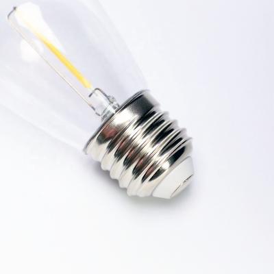 China Outdoor Garden Backyard Decorations S14 Led Filament Light Bulb E26 E27 Dimmable for sale