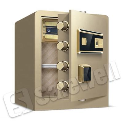 China Home Office Security Safewell Manufacturer Safe Box Fingerprint Home Secret Money Safe Box For Hotel for sale