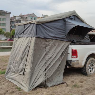 China Extended Type Hard Shell Rooftop Tent For SUV Travel Setup Auto Tent Large Space Suitable For 2 Persons, With Ladder And Hard Waterproof for sale