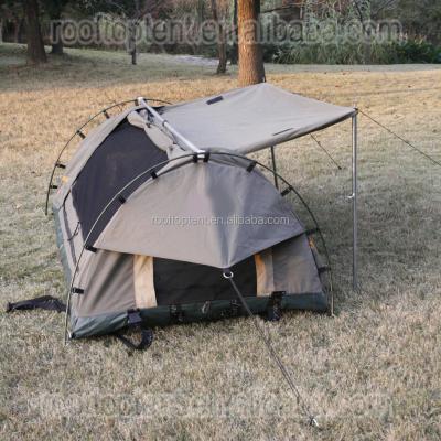 China Aluminum Durable Waterproof UV Protection 380g Canvas Swag Tent With Different Size for sale