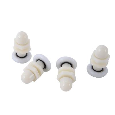 China 4pcs/8pcs 1 Set 23mm/25mm/27mm Modern Single Wheel Pulley Supporting Sliding Glass Door Rollers For Shower Stall Bathroom en venta