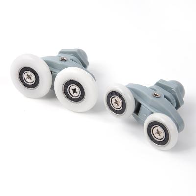 Chine Modern Double Twin Multi-Size Shower Door Rollers Wheels Runners Pulley Wheels Bathroom Door Runners Sliders Wheels à vendre