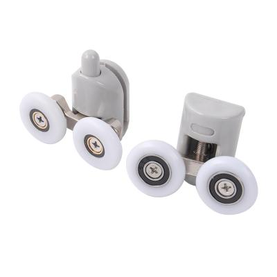 China Modern Bathroom Spares Double Twin Upper Bottom Shower Door Rolls Shower Door Rollers en venta