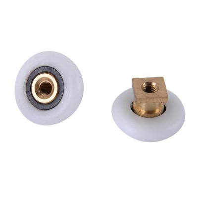 Chine Modern hot sale 23mm bathroom door parts pour glass sliding door rollers pulley à vendre