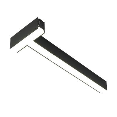 China Modern Contemporary New Design Profile Recessed Outdoor Mounted Aluminum PC 30W 45W Anti Glare No Flicker Led Linear Track Light for sale