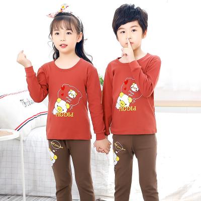 China AIMINYZ Wholesale Cotton Children's 100% Cartoon Breathable Pajamas Long Sleeves Sets Summer Hot Sales Fashion Soft Cute Breathable for sale