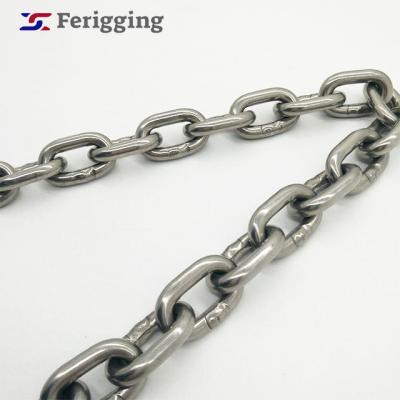 China Guardrails ASTM80/90/96 Nacm2003 4MM G50 Custom Thick Waterproof Wholesale Long/short316L /304/316 Stainless Steel Link Chains for sale