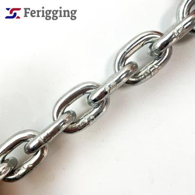 China Marine DIN766 Smooth Welding Electro-galvanized /SS304/316/316 Stainless Steel Marine Anchor Chain for sale