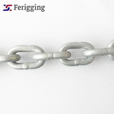 China Guardrails 6mm Low Carbon Steel Hot-dip Galvanized Din764 Germany Standard Medium Link Chain For Industrial for sale