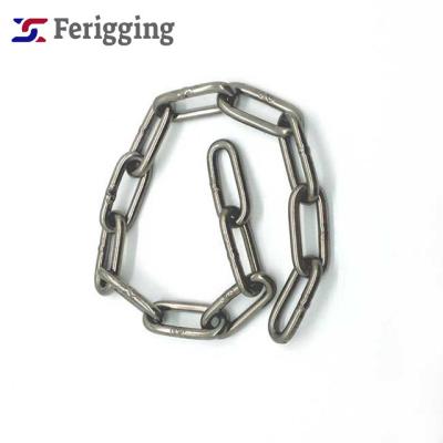 China Guardrails Hot Selling 8mm SS304/316/316L DIN763 Germany Standard G50 Stainless Steel Link Chain For Industrial for sale